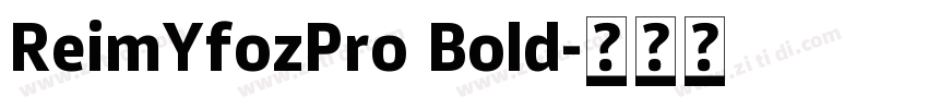 ReimYfozPro Bold字体转换